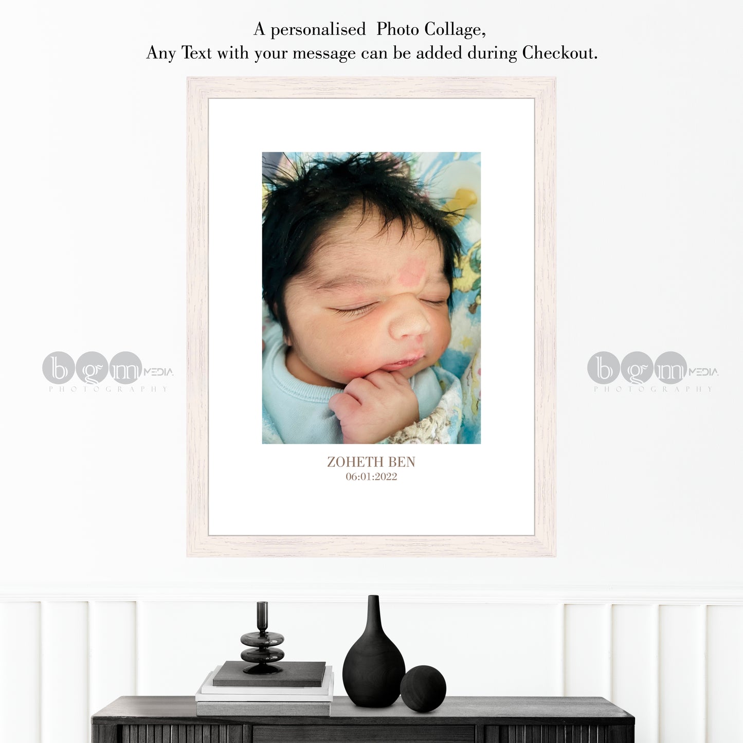Personalised Photo Caption Print