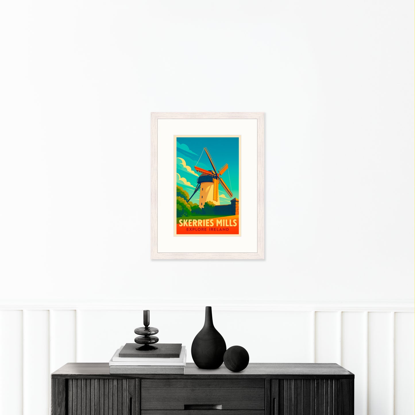 Skerries Mills Travel Poster