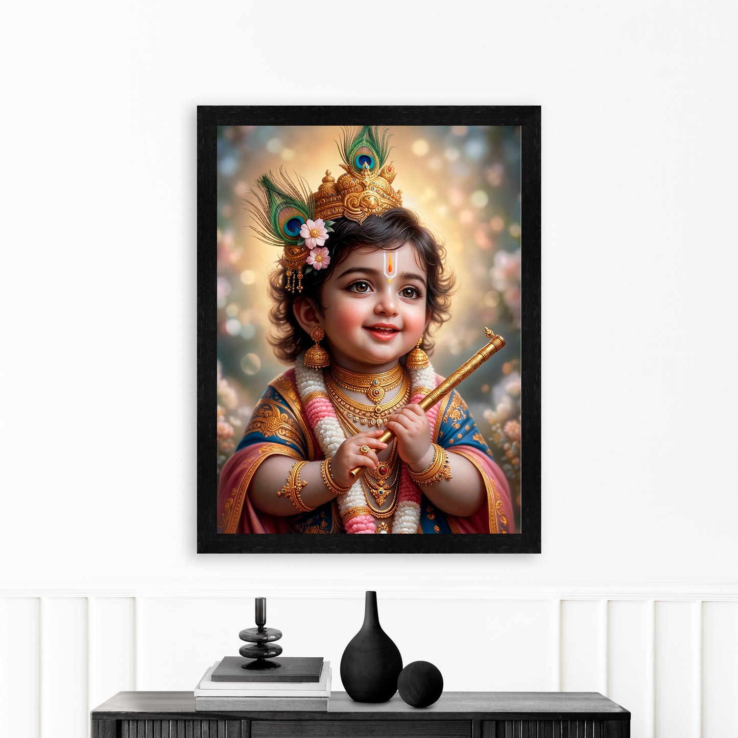 Baby Krishna Digital Art
