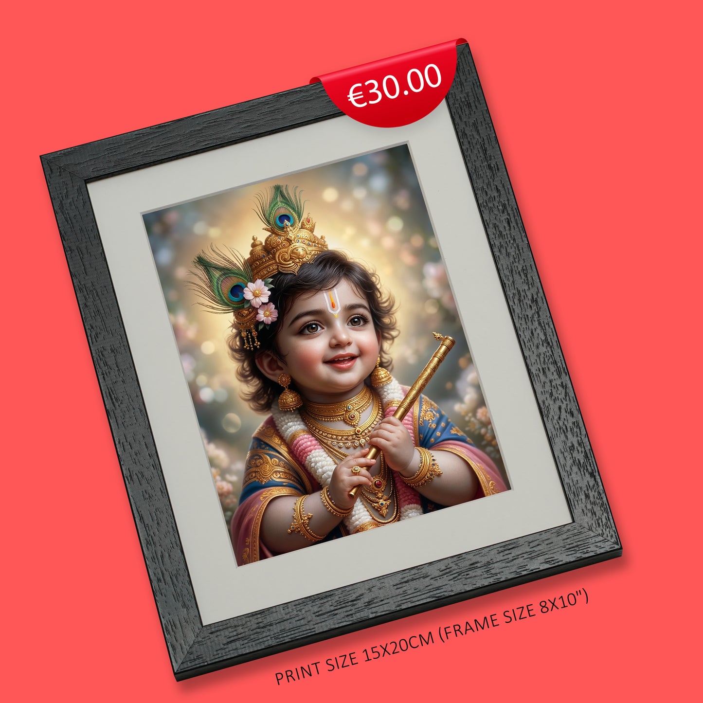 Baby Krishna Digital Art