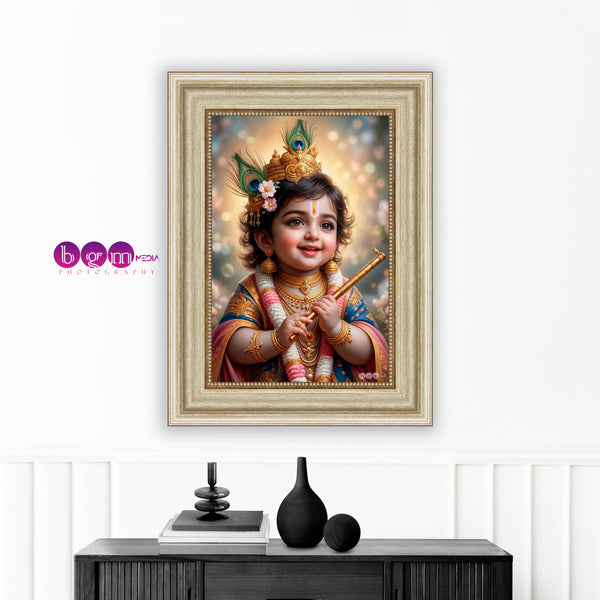 Baby Krishna Digital Art