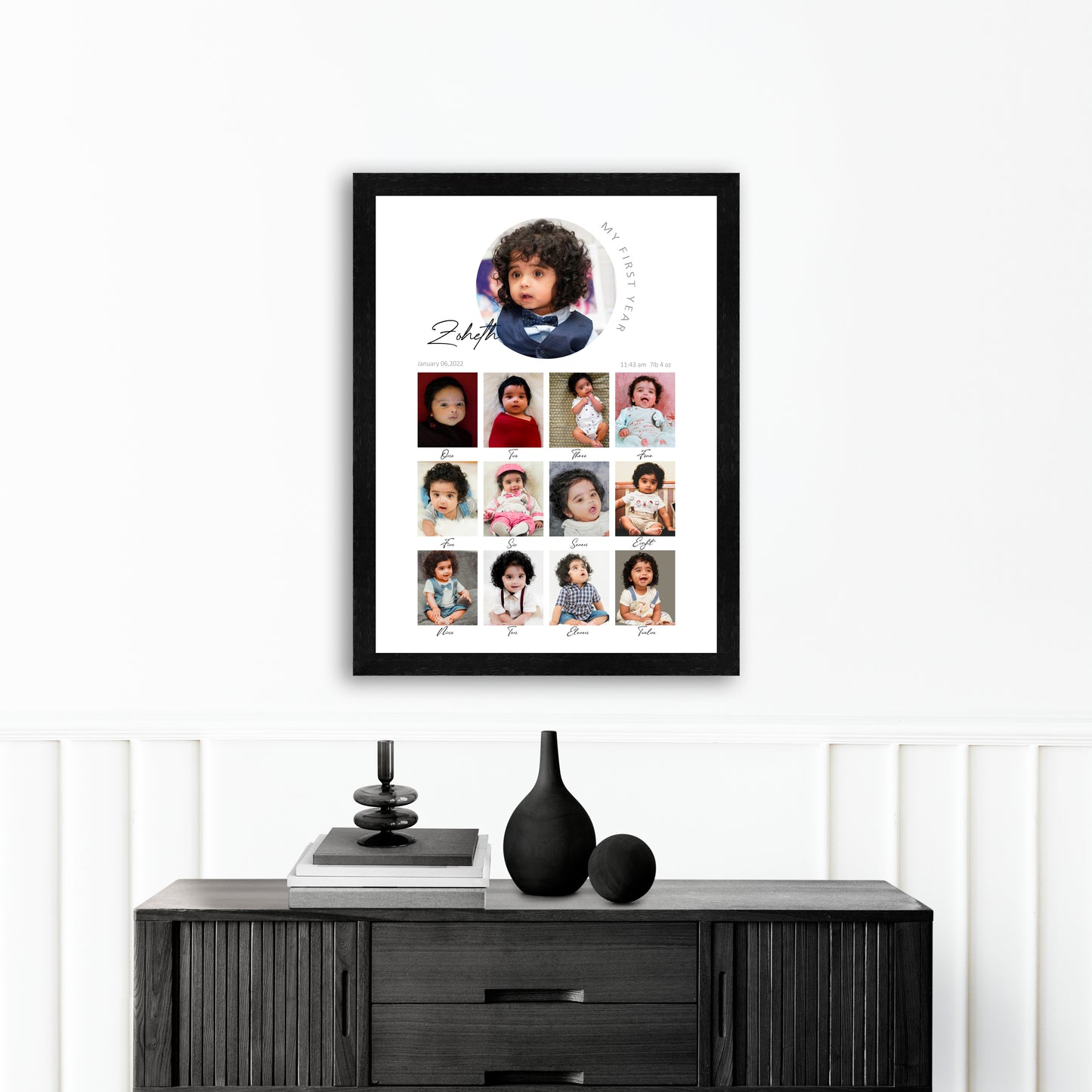 My First Year Photo Collage