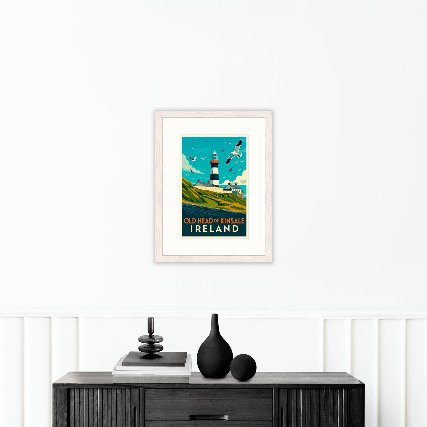 Old head of kinsale travel poster