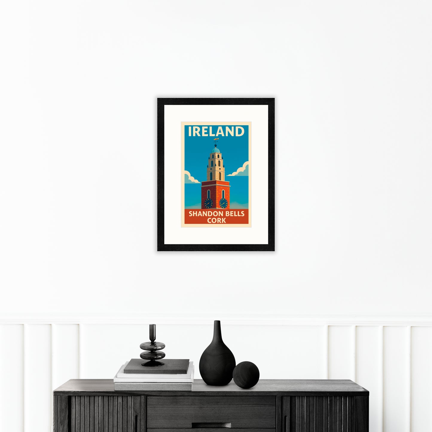 Shandon Bells Cork Travel Poster